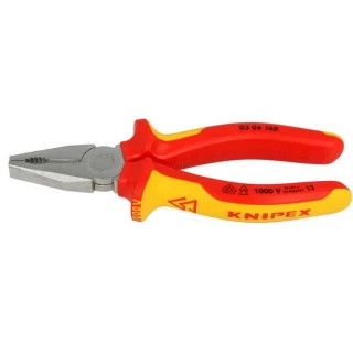 Pince Universelle Electricien Tete Chromé 1000V VDE KNIPEX 0306160