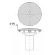 Capot Bonde douche Ø 90 mm Métal VALENTIN 03100000000