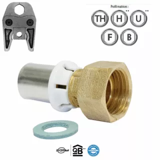 Raccord multicouche à sertir Femelle écrou libre - ECO-BRICOLAGE