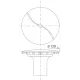 Capot Bonde Douche ABS 116 mm VALENTIN