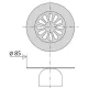 Grille avec Cloche Douche 85 mm VALENTIN