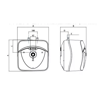 Chauffe eau Compact ANDRIS LUX 15 EU Sous EVIER