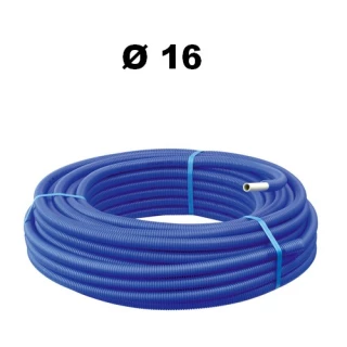 Tube Multicouche Gainé DN 16 100 ML Bleu SOMATHERM 3112-16-100