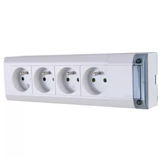 Bloc Multiprise Fixable 4x 2P+T 050610 LEGRAND - eco-bricolage