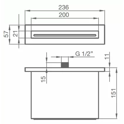 Bec de bain Cascade VICTORIA ABS