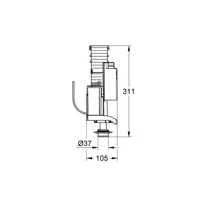 Mécanisme de WC GROHE AV1 42320000