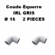 SACHET DE 2 COUDES EQUERRES IRL D16MM GRIS