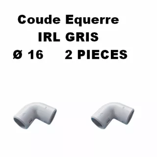 SACHET DE 2 COUDES EQUERRES IRL D16MM GRIS