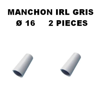 SACHET DE 2 MANCHONS D16MM GRIS
