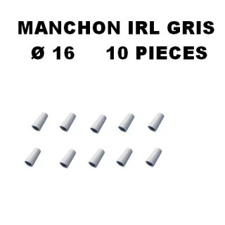 SACHET DE 10 MANCHONS D16MM GRIS