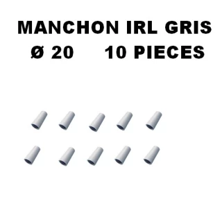 SACHET DE 10 MANCHONS D20MM GRIS matériel électrique