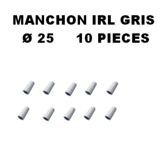 SACHET DE 10 MANCHONS D25MM GRIS DEBFLEX