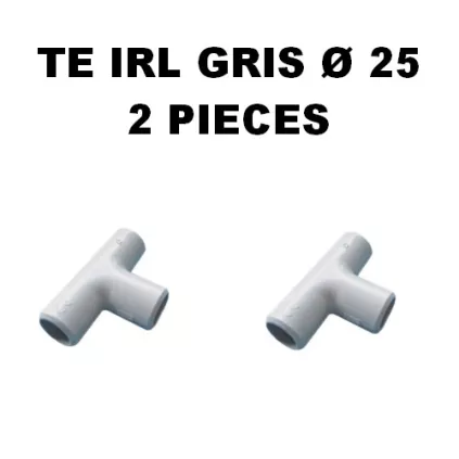 SACHET DE 2 TES D25MM GRIS