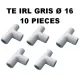 SACHET DE 10 TES D16MM GRIS