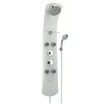 Colonne de douche NAUTILUS VERRE BLANC VALENTIN- 49900040800