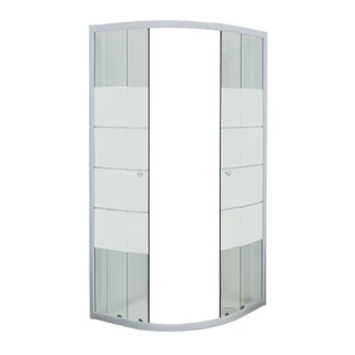 Receveur douche ERIS 1/4 de Rond 90x90 Porte Coulissante RH