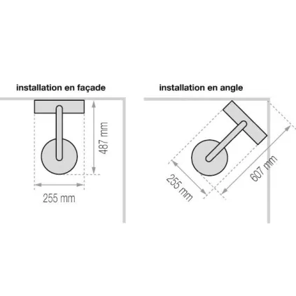 Colonne TOTEM thermostatique aluminium anodisé VALENTIN