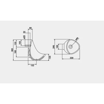 Pack urinoir BOL Equipé DELABIE