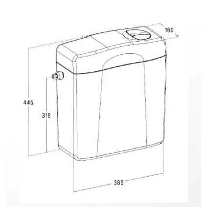  mécanisme de chasse d'eau GEBERIT
