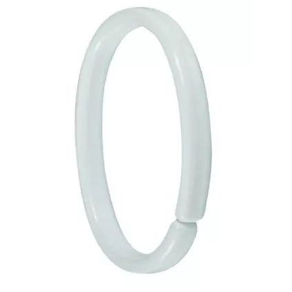 Anneau plastique Douche x12 Pièces Blanc ECO-BRICOLAGE