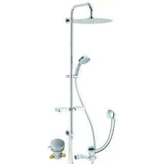 Combiné de douche à poser sur gorge de baignoire VALENTIN - eco-brico