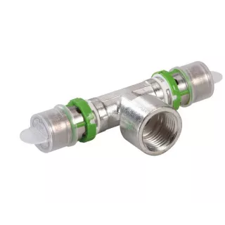 Té égal laiton multicouche à visser Femelle COMAP - eco-bricolage