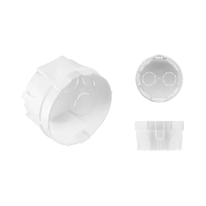 BOITE D'ENCASTREMENT MAÇONNERIE 1 POSTE Ø67/P40 BLANC 718340