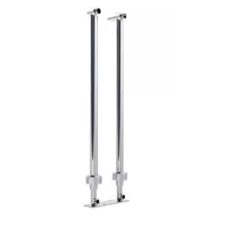 Pied Robinetterie de Baignoire Avec Support Chrome GROBER GRB 075100