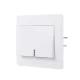 Interrupteur DIAM 2 BLANC bouton poussoir avec voyant DEBFLEX