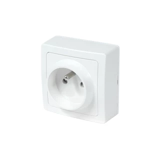 Prise 2P+T 10/16 A BLOK Blanc Saillie DEBFLEX 746806