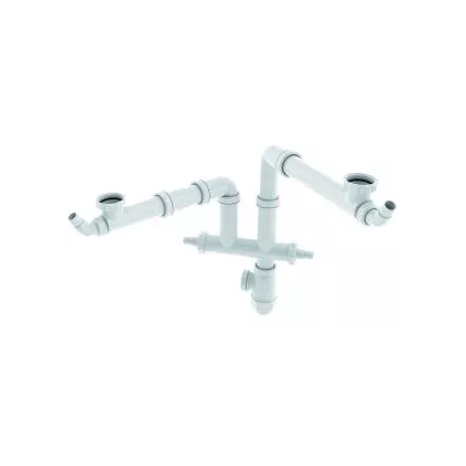 Vidange EVIER 2 Cuves CONNECTIC Avec Siphon VALENTIN 78050000100