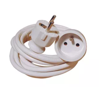 Cordon prolongateur blanc 10/16A NF CE TECHIT et tous les enrouleurs