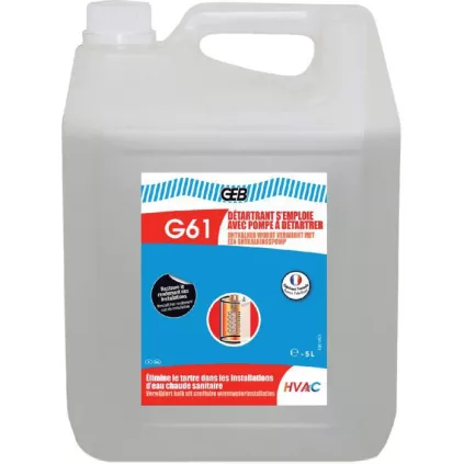Détartrant G61 5 Litres GEB - eco-bricolage