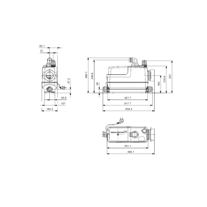 Broyeur de WC adaptable SOLOLIFT 2 CWC-3