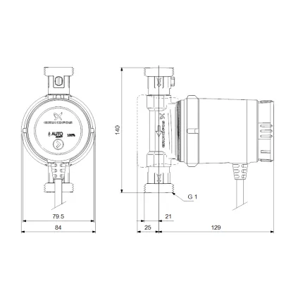 Circulateur Sanitaire COMFORT UP 15-14 BA-PM