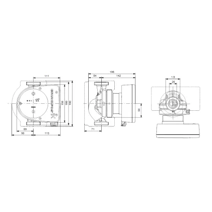 Circulateur MAGNA 1 25-80 180 mm