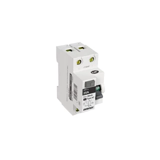 Interrupteur différentiel 25A 30 mA 2 Pole Type AC DEBFLEX 707452