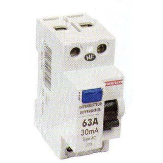 Interrupteur différentiel 40A 30 mA 2 poles Type AC DEBFLEX 707472