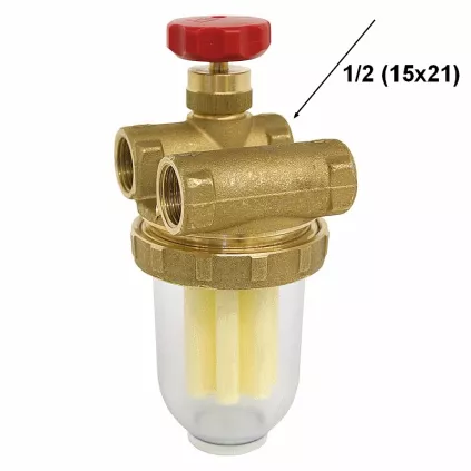 Filtre Fioul Double conduit 1/2 Pour les grande Puissance de bruleur