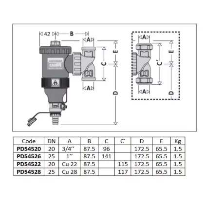 Pot décantation Magnétique DIRTMAG 545
