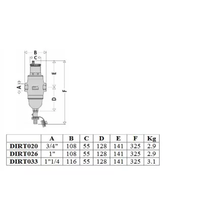 Dégazeur + Pot à Boue Magnétique DISCALDIRT