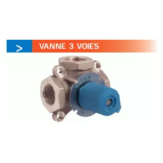 Vanne mélangeuse 3 voies laiton KV SOMATHERM