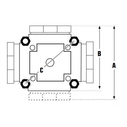 Vanne mélangeuse 3 voies laiton KV