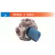 Vanne mélangeuse 4 voie laiton KV SOMATHERM