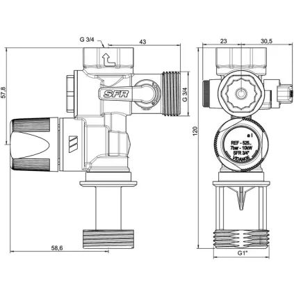 Groupe de sécurité Droit 3/4 SFR
