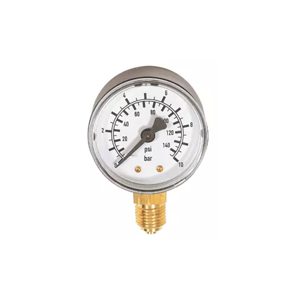 Manomètre radial 0-10 bars 1/4 D50mm JETLY