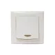 Bouton Poussoir Avec Voyant EMERAUDE Blanc 732170 DEBFLEX