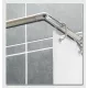 Tringle de douche D'angle extensible chromée 120-220 cm PRESTO