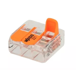Borne raccordement 3 connexion WAGO 221-413 ECO-BRICOLAGE
