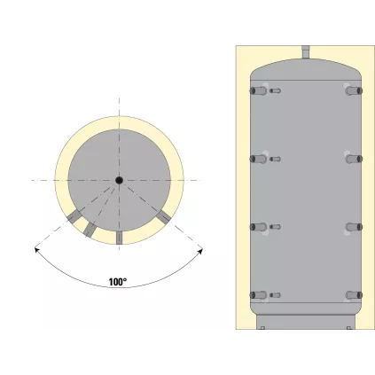 Ballon stockage chauffage 800 Litres Gamme Standard